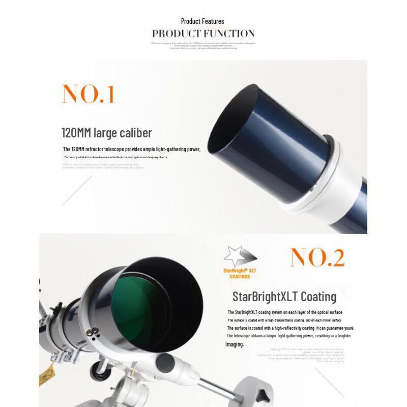 Рефракторный телескоп Celestron Omni XLT 120