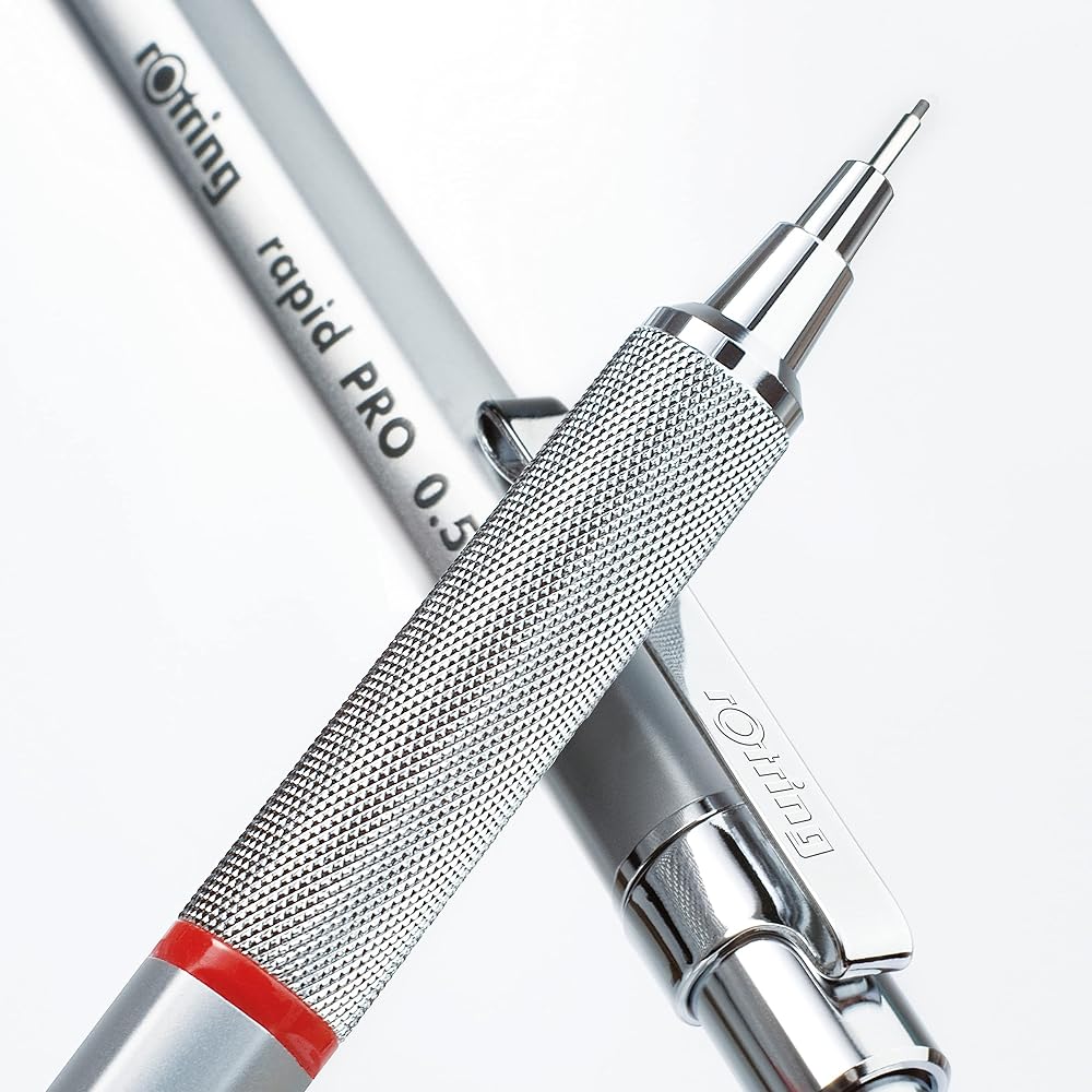 Ротринг (Ротринг) Механический карандаш Rapid Pro 0,5 мм Серебристый 1904-255 [Оригинальный японский]