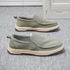 Canvas Men'S Shoes 2024 Summer New One-Pedal Cloth Shoes Cross-Border Upper Breathable Board Shoes Lazy Shoes Driving Cloth Shoes