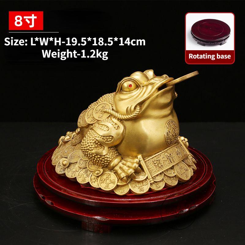 Fengshui Zhaocai полностью медная золотая жаба украшение сокровище золотая цикада трехногая жаба открытие магазина подарок бронзовые артефакты