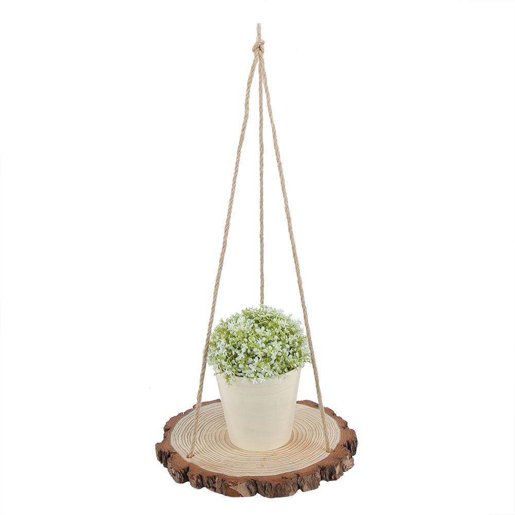 Household Courtyard Retro Vantage Hanging Plant Shelf Plant Display Rack Home Decoration