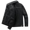 Winter New Washed Denim Jacket Men's Velvet Thickened High-end Casual Denim Cotton Jacket