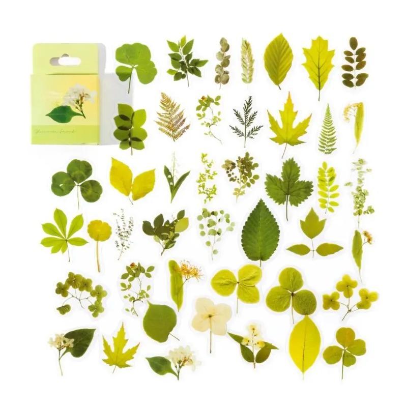 Набор из 45 шт. наклеек ПЭТ с языком цветов для ведения журнала, для упаковки подарков, скрапбукинга, альбома, планера, журнала, для DIY-творчества