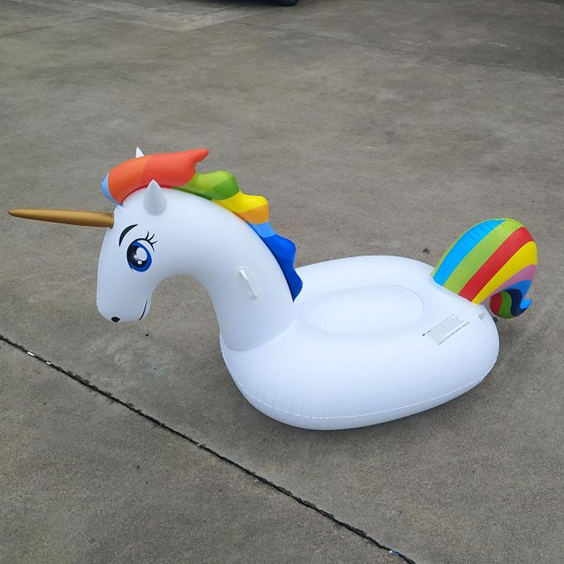 185 см гигантский надувной единорог бассейн поплавок катание на Пегасе плавательный круг для взрослых детей водные игрушки для вечеринок надувной матрас