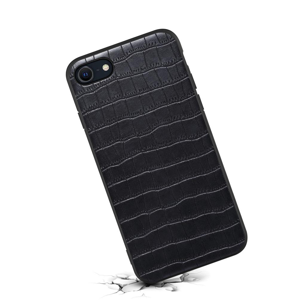 Для iPhone 7/8/SE (2020)/СЕ (2022) Чехол из крокодиловой текстурированной искусственной кожи + чехол для телефона из поликарбоната + термополиуретана