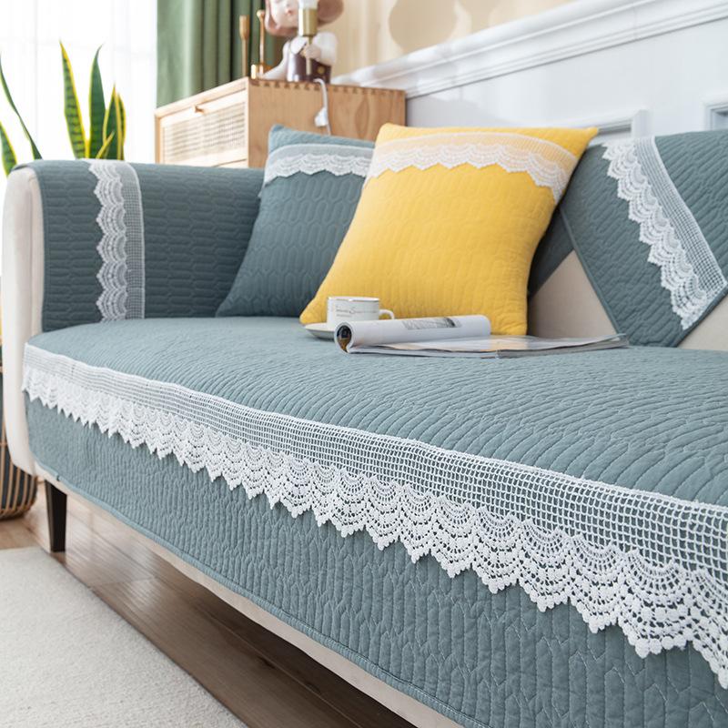 Simple Sofa Cushion Four Seasons Non-slip Cotton Sitting Cushion Winter Universal Leather Sofa Cover Cover Cloth Towel