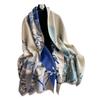 Autumn And Winter National Style Elegant Jacquard Scarf Femininity Magnolia Imitation Cashmere Shawl Advanced Sense Thickened Warm Scarf