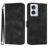 For Motorola Moto G85 5G/Motorola Edge 50 Fusion 5G Wallet Case Line Imprinted PU Leather Phone Cover with Strap