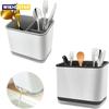1pc Double-Layer Detachable Chopstick Holder and Cutlery Organizer - Kitchen Storage Shelf and Tableware Drain Rack