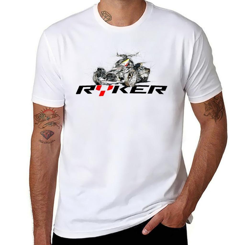 CanAm Ryker Эскиз Футболка Большого Размера Походный Повседневный Топ