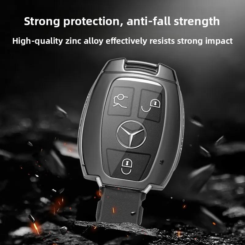 TGM3 Car Key Case Cover Shell Fob For Mercedes Benz W205 W213 W204 W176 W212 W177 GLC CLA AMG A B C E S G Class Accessories