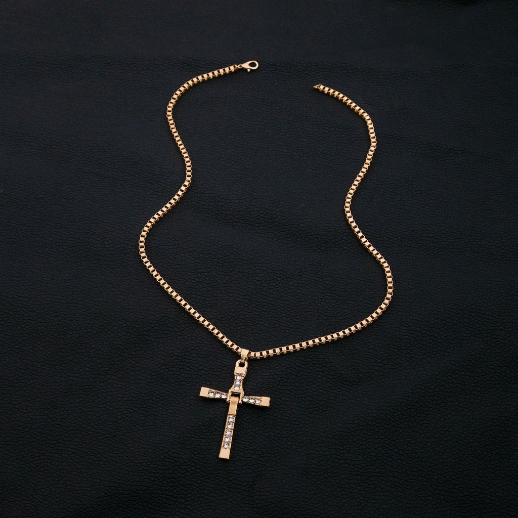 X011 Fast And Furious 8 Cross Necklace, Toledo Necklace 50Cm 5.1 * 3.5