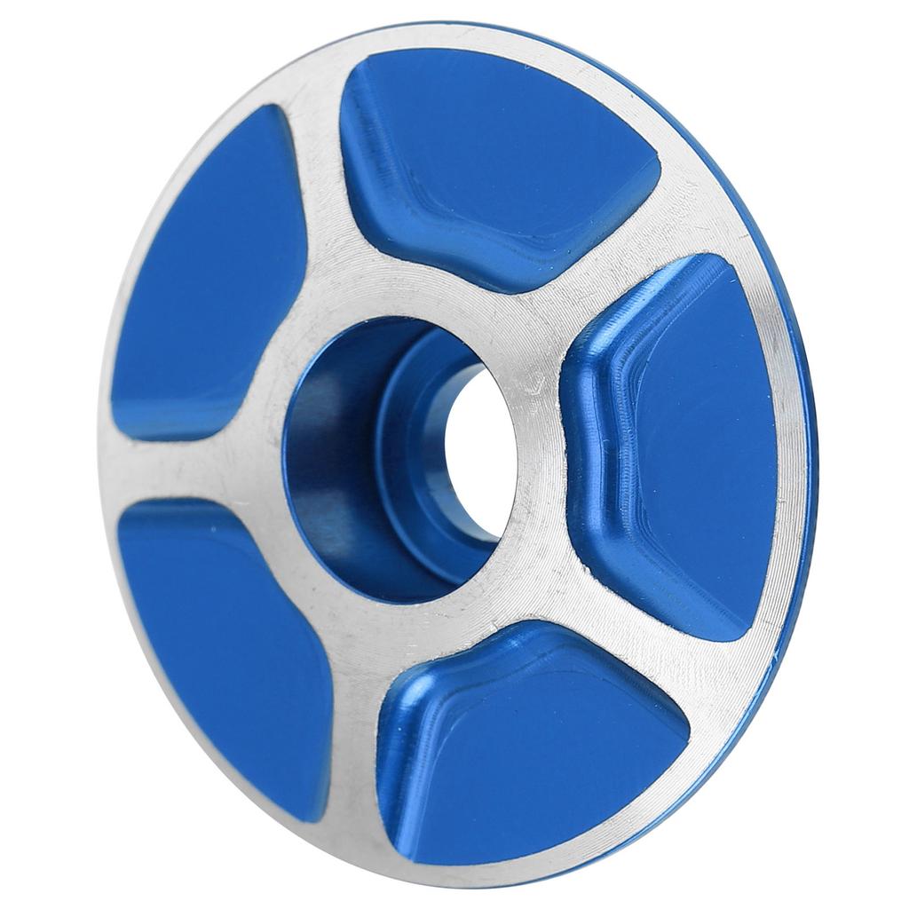 Bicycle Front Fork Headset Cover Replaceable Lightweight Mountain Road Bike Stem AccessoriesBlue