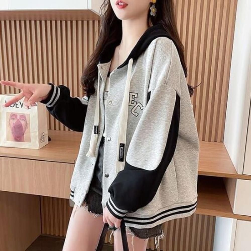 Navava Casual Long Sleeve Hoodie Baseball Jacket Nc370