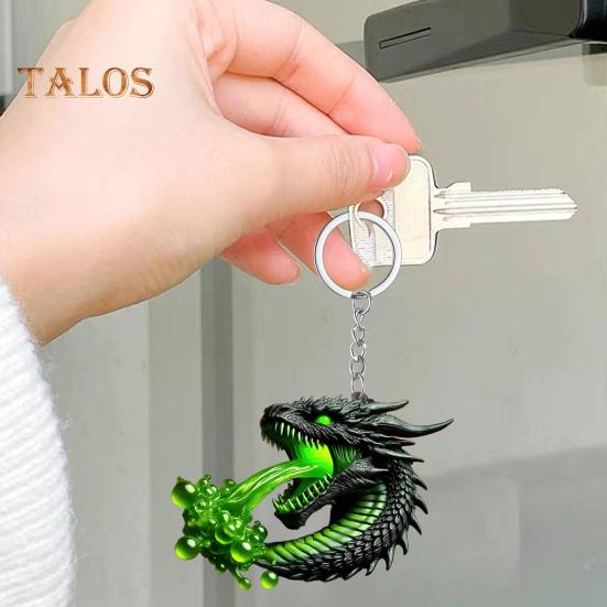 Акриловый брелок-подвеска в форме 3D дракона для детей и взрослых, сумка, чемодан, телефон, многофункциональное подвесное украшение