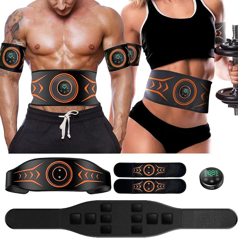 Мышечный стимулятор EMS, тренажер для брюшного пояса, ЖК-дисплей, пресс, фитнес-тренировки, домашний тренажерный зал, похудение, тренировка живота