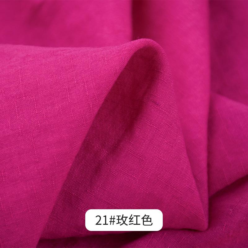 45x140см Однотонная Хлопково-Льняная Тонкая Ткань Ручной Работы Одежда Платье Бамбуковый Слаб DIY Шитье Платье Фон Материал для Рукоделия