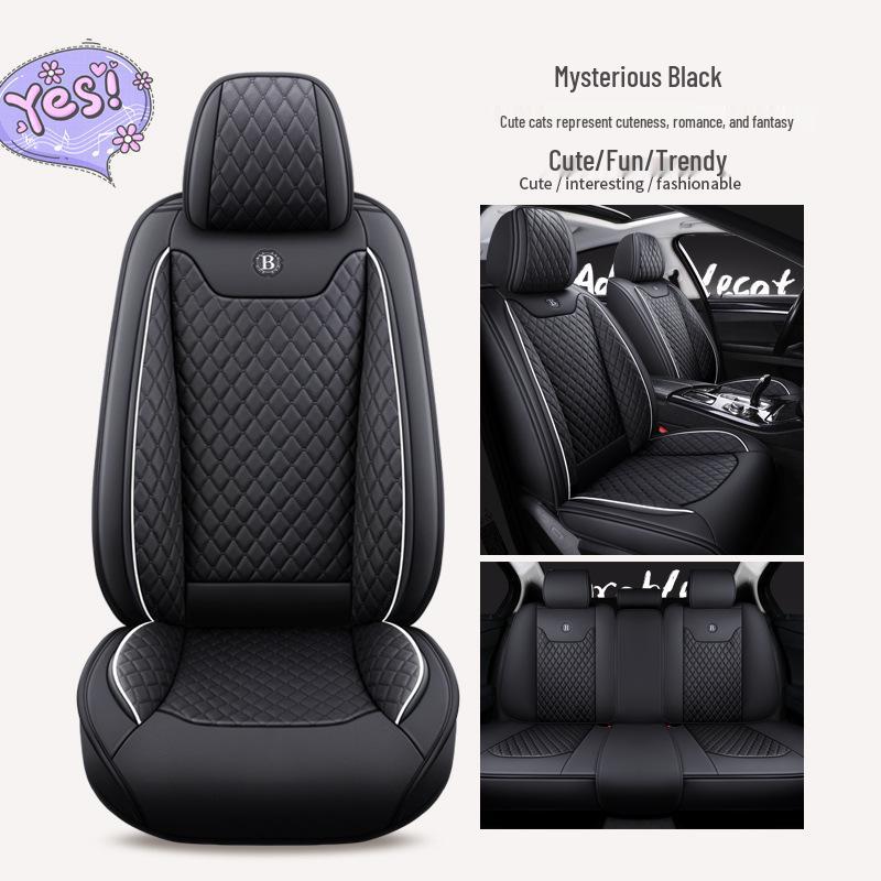 Cartoon Full Coverage Car Seat Cushion for All Seasons - Universal Fit