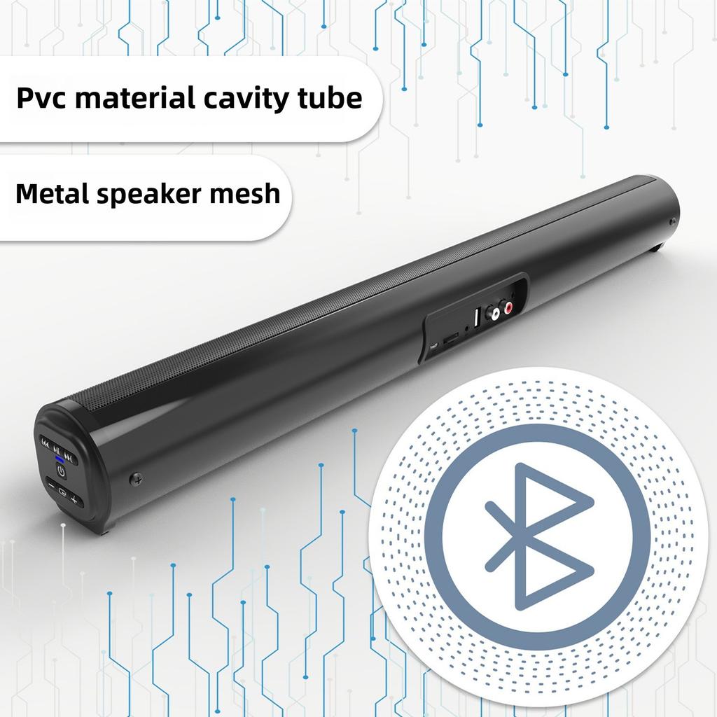 Wireless Bluetooth Speaker & Long Soundbar TV Whispering Wall Speaker Can Be Connected To Computer and Projector