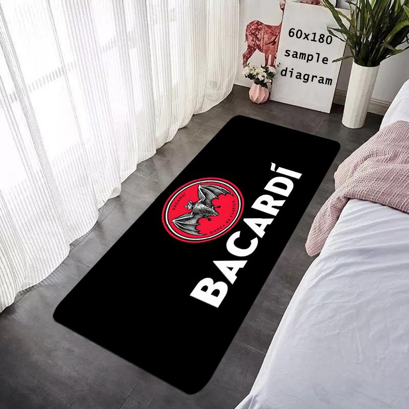 House Entrance Doormat Bacardis Rum Black Bat Hallway Carpet Living Room Rugs Non-slip Foot Carpets Bathroom Rug Floor Mats