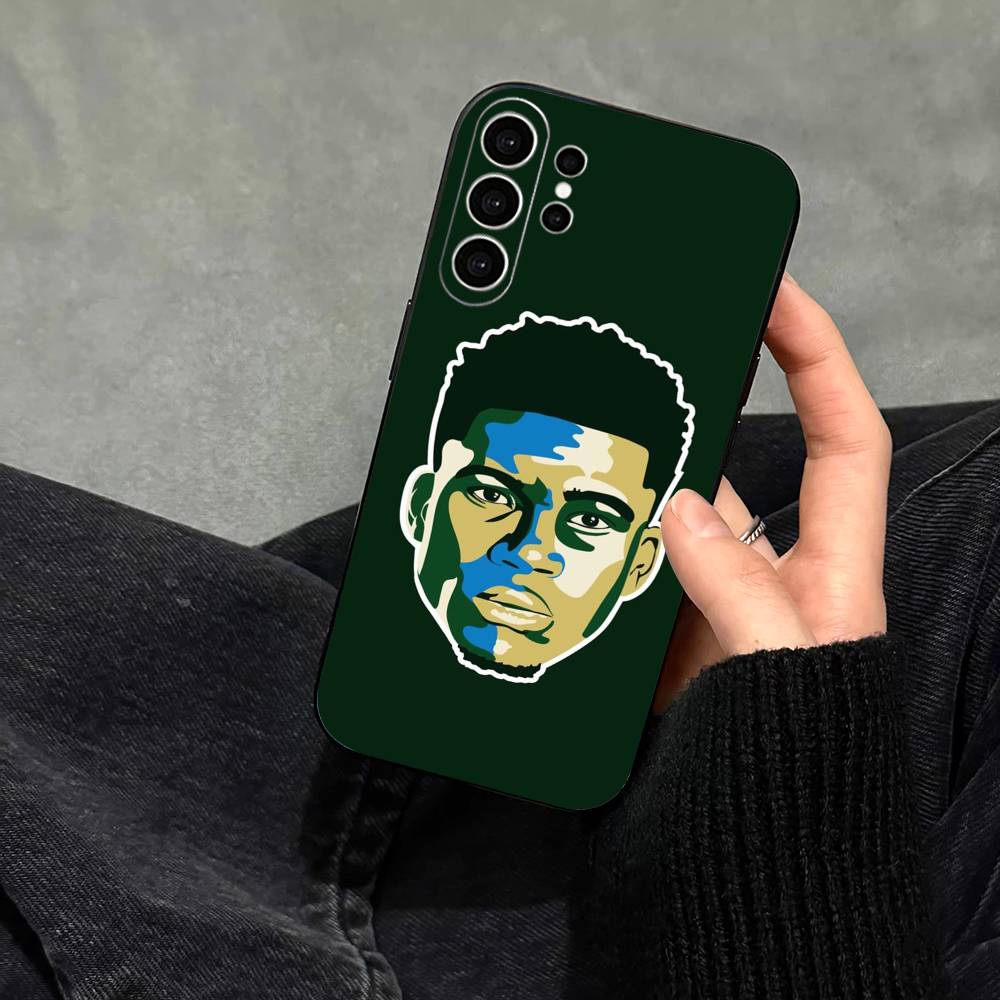 Чехол для телефона Giannis Antetokounmpo 34 для Samsung S25, S24, S21, S22, S23, S30, Ultra, S20, Plus, Fe, Note, 10, 9, 5G Черный