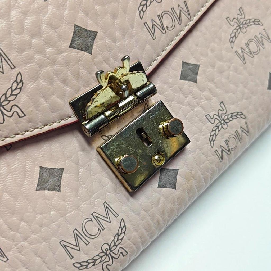 [Pre-Owned] Millie Visetos Classic Monogram Flap Lock Crossbody Bag - Fair #AEJB5X