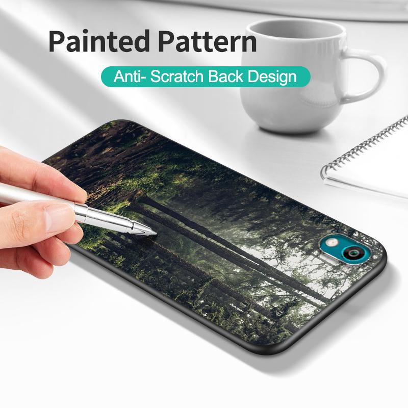 Черный чехол из ТПУ для Honor 8a Prime 8s 9 10X Lite 9A 9C 9X Premium Pro 9S Чехол с изображением горного природного пейзажа