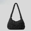 Clouds Pleated Crossbody Bag Women's Large Capacity Lightweight Diamond Dumpling Bag Feather Bag Quilted Shoulder Bag Tote Bag