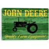 Винтажная жестяная табличка с трактором John Deere, Декор для стены фермерского гаража
