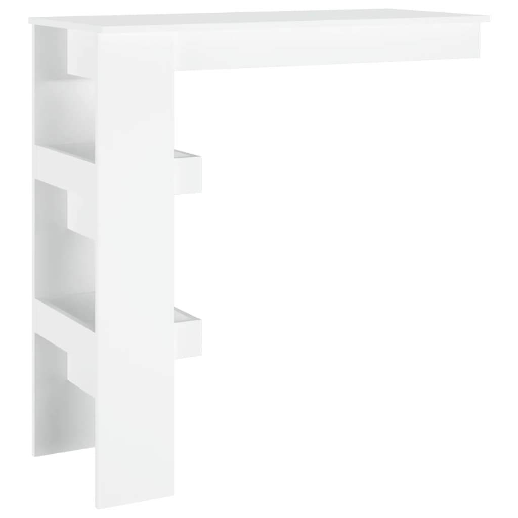 Wall Mounted Bar Table White 102 x 45 x 103.5 cm Engineered Wood