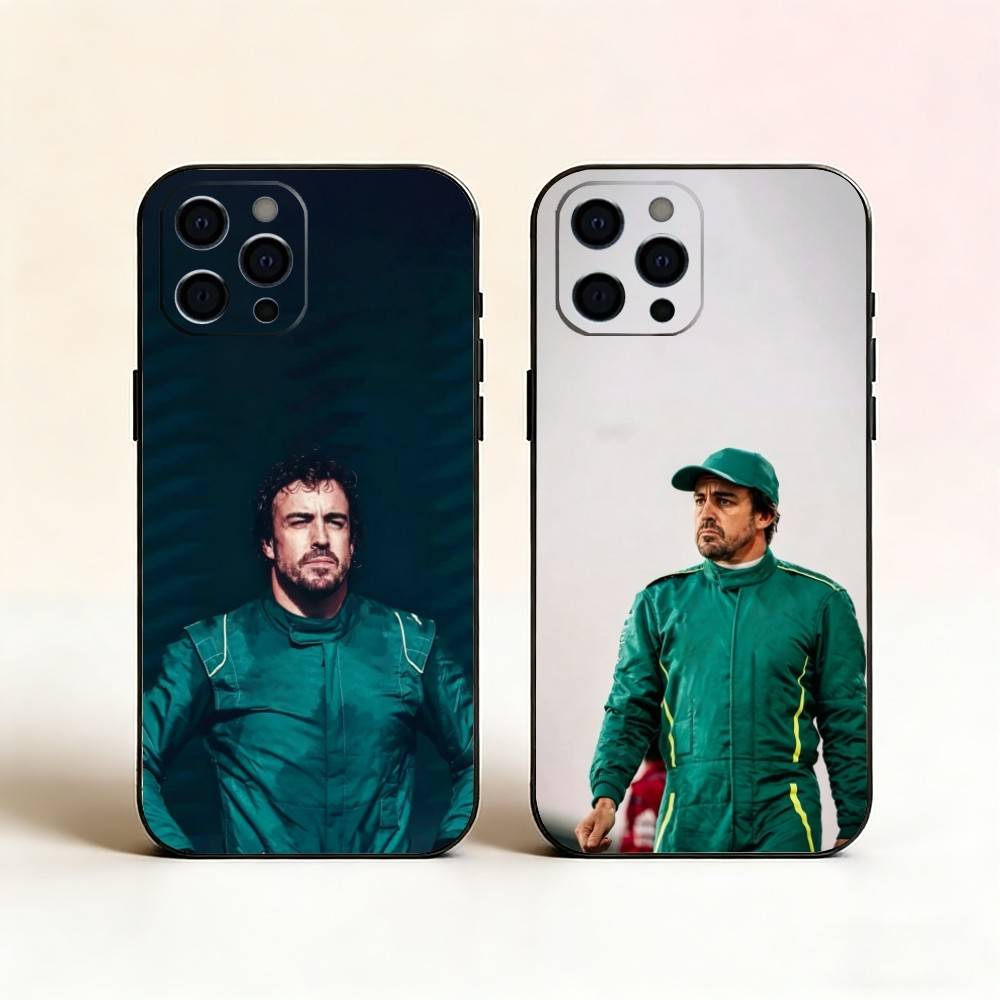 Крутой чехол для телефона A-Fernando A-Alonso для iPhone 17, 16, 15, 14, 13, 12, 11 Plus, Pro Max, Другие Мягкий Черный Чехол