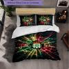 Real Betis Football 3 Piece Bedding Set Soft Duvet Cover Set with Pillowcases Printed Bedroom Decor Set for Home
