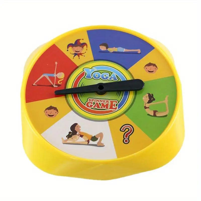 Yoga Sports Card Game - 54 Cards + Yoga Spinner Wheel + Educational Materials, Durable Components with Playful Illustrations