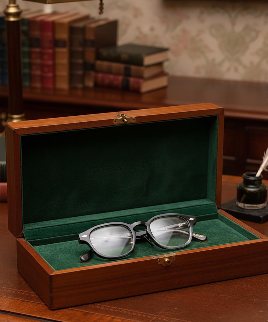 Lingkeonpeuleim Buffalo Horn Arnel Acetate Eyeglass Frames Tortoise