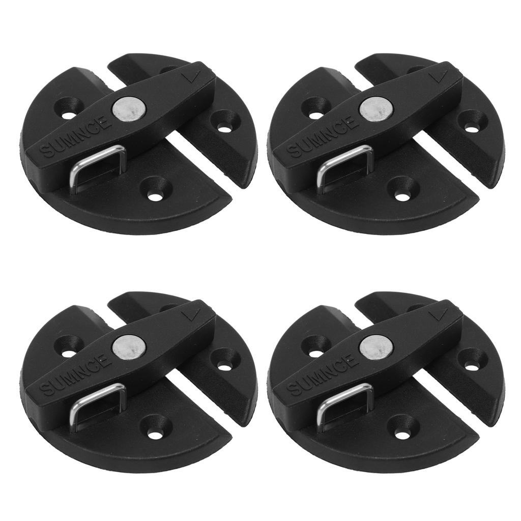 4 Sets Boat Cabinet Twist Latch Reinforced Nylon 59mm Round Turn Button Lock for Yacht RV Door Cabinet Hatch