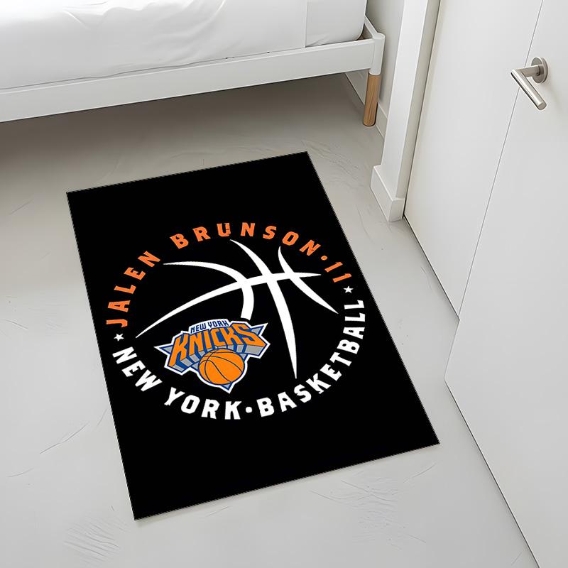 New York Knicks (1) Rug Suitable For Living Rooms Bedrooms Computer Rooms Dining Areas And Placement Under Tables And Chairs Also An Ideal Choice For