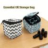 Portable 9 Compartments Essential Oil Bag 15ML Capacity with Handle Nail Polish Storage Bag Shockproof Essential Oils Organizer
