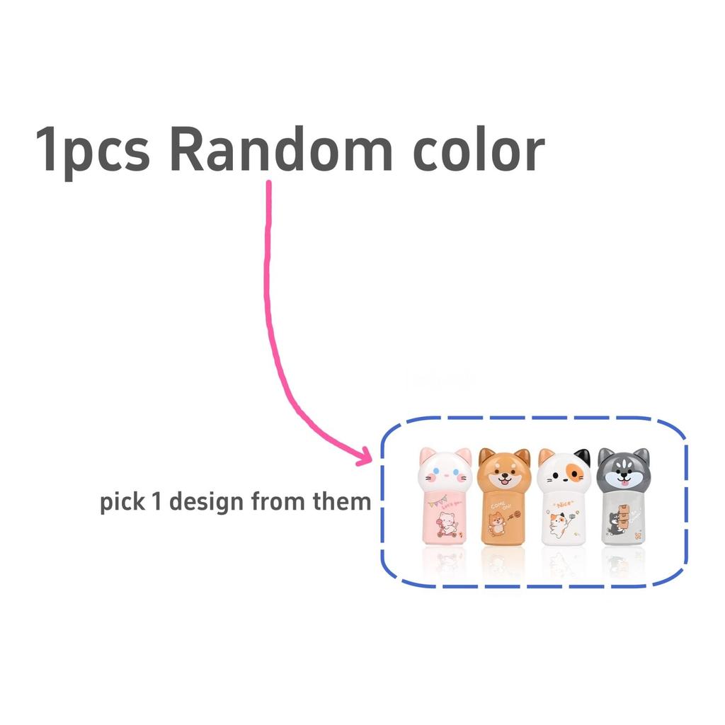 1/4 шт. Счастливый питомец корректирующая лента мультяшный Кью кошка собака дизайн большой размер корректирующие офисные школьные корректирующие инструменты