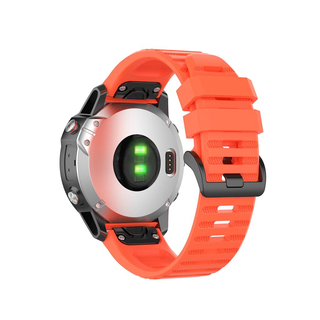 Rubber Smart Watch Replacement Band [22mm Width] for Garmin Fenix 6/5