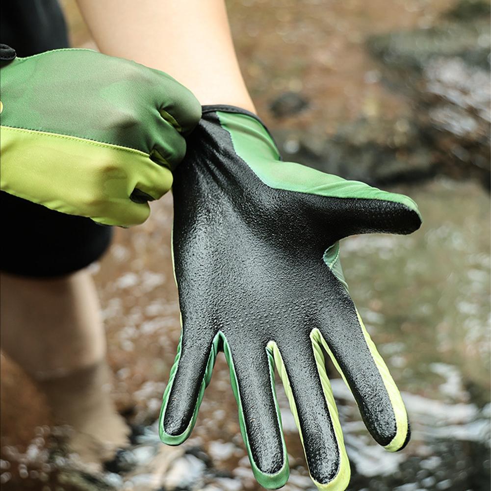 1 пара перчаток для пляжа и дайвинга, серфинга, ловли рыбы, противоскользящие, износостойкие перчатки, самоклеящаяся ткань, фиксированная