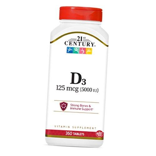 Витамин Д3, Сильные кости и поддержка иммунитета, Vitamin D3 5000, 21st Century  110таб (36440069)