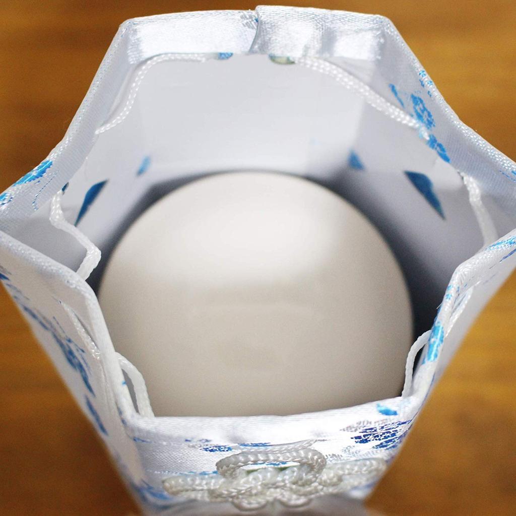 Буддийская урна, 2,5 дюйма, Синий цвет цветка сливы, Шелковый чехол для урны (Только чехол) для Разделённого Пепла