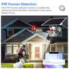 Wireless Solar-Powered Outdoor Night Vision Surveillance Camera with Low Power Consumption
