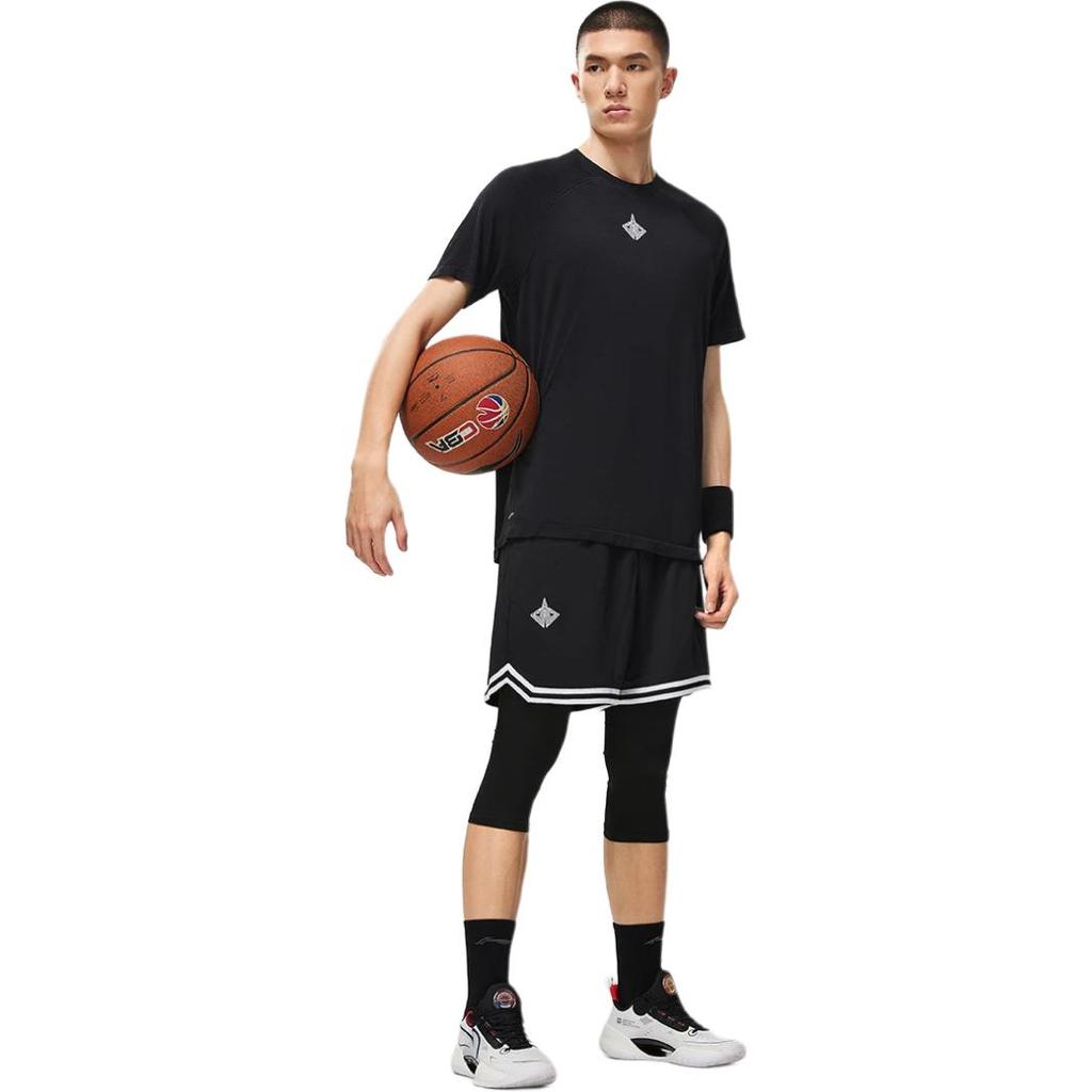 Мужская черная футболка Li Ning из коллекции Professional Basketball ATST013-2