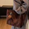 Корейская версия ретро большой сумки женская 2025 новая трендовая модная сумка-тоут большой вместимости повседневная для поездок на работу на плечо под мышку
