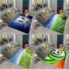 Home Decor Rug Soccer Pattern Rug Bedroom Kids Room Living Room Bathroom Entrance Door Non-Slip Floor Mat