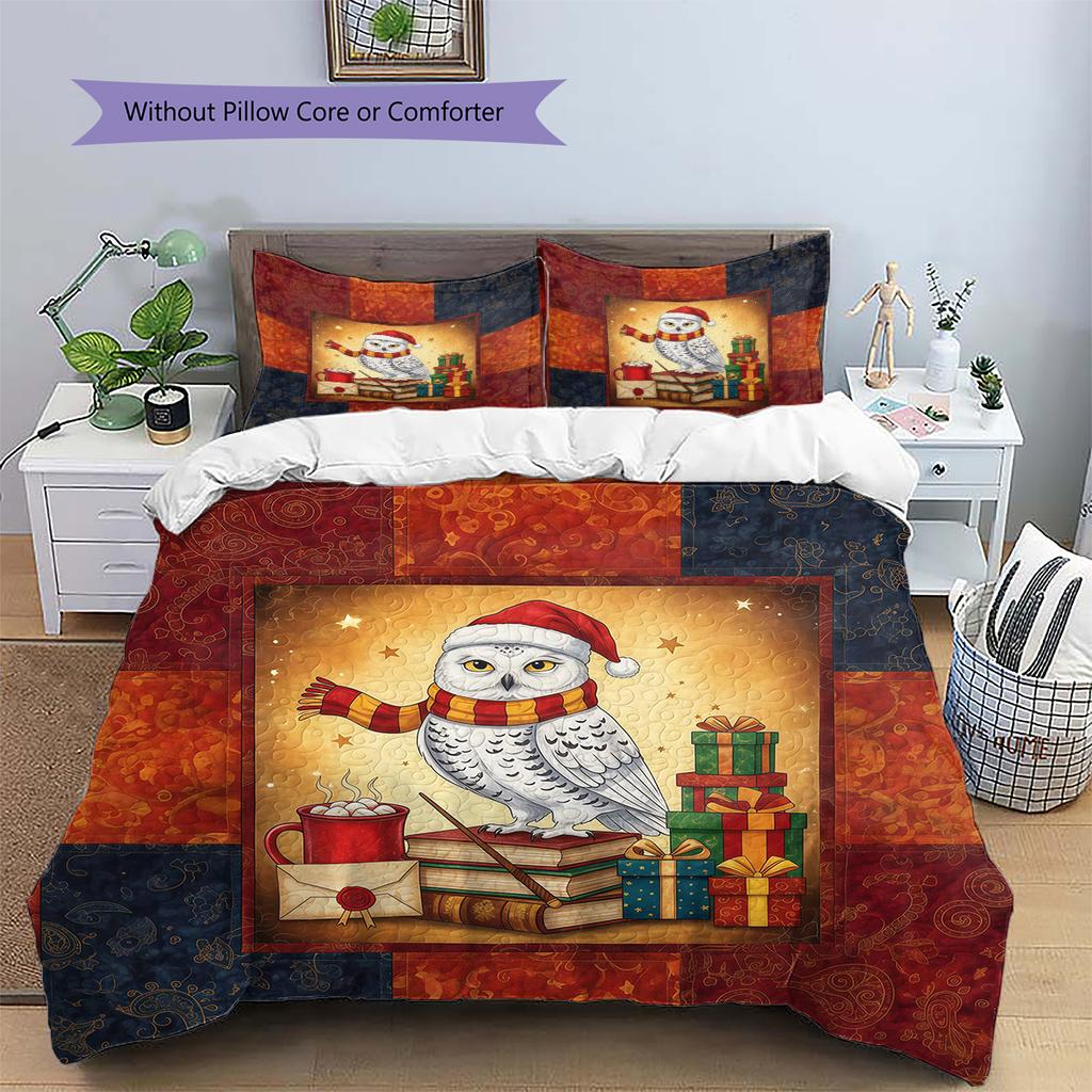 Мультяшный Узор Комплект Постельного Белья Одеяло Пододеяльник Наволочка Домашний Декор Подарок на День Рождения (1 пододеяльник + 2 наволочки, без наполнителя)