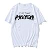 Lady Gaga MAYHEM Classic Logo T-Shirt Hip Hop Washed Short Sleeve Street TShirt Retro Cotton Men Women Top Streetwear Summer Tee