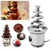 Chocolate Fountain, 4 Tiers Electric Melting Machine, Fondue Pot Set, for Chocolate Candy, Ranch,