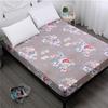 1 шт., простыня с принтом из полиэстера, наматрасник с четырьмя углами и резинкой, стеганый защитный чехол для кровати, простыня без наволочки